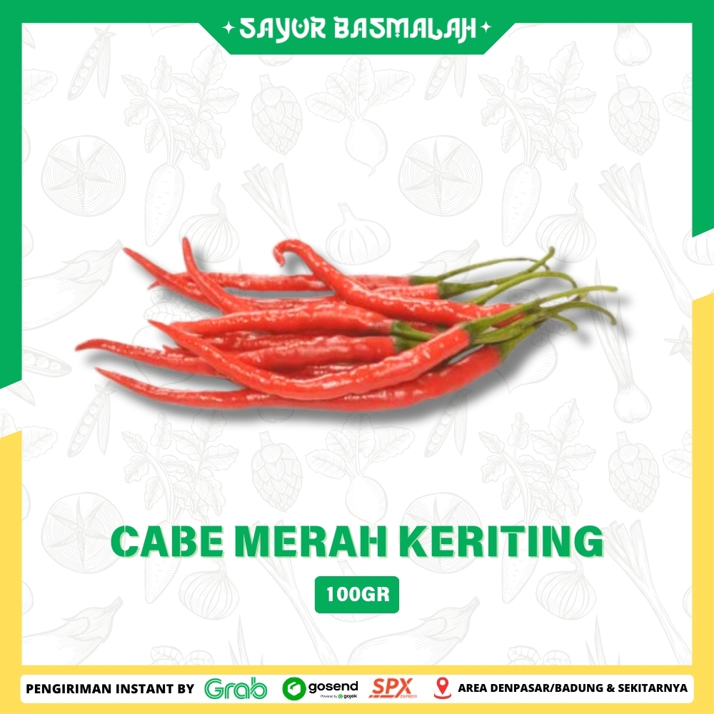 

Cabe Merah Keriting 100gr - Sayur Basmalah