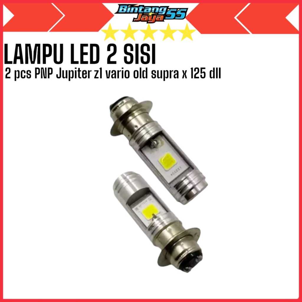 Lampu LED depan M2A Lampu led motor 2 pcs nyala putih PNP Vario old jupiter burhan  z1 vario techno