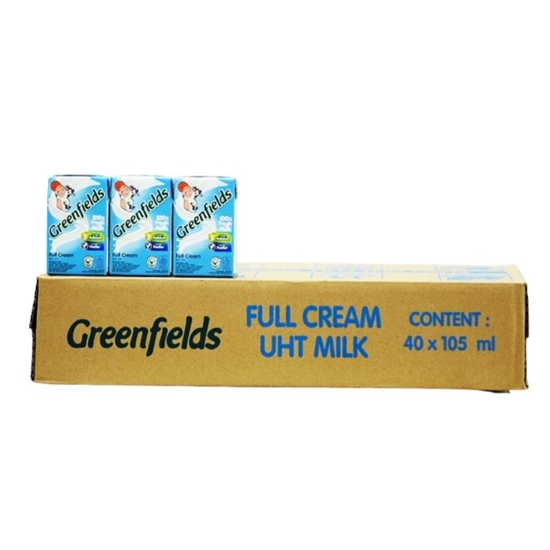 

Greenfields Susu UHT Full Cream Kotak 40x105 ml exp 09/2025