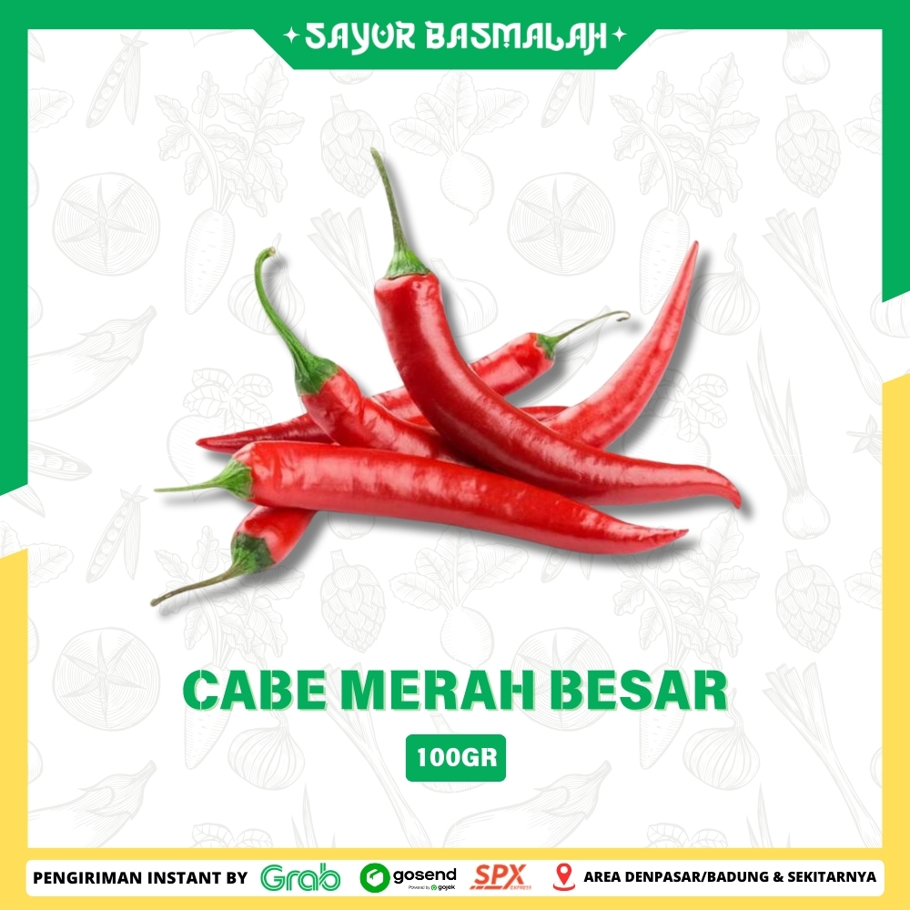 

Cabe Merah Besar 100gr - Sayur Basmalah