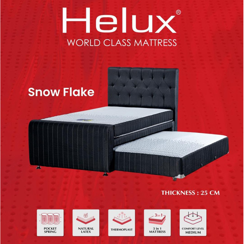 Bed Dorong Helux 3 in 1 Snow Flake 4 Kaki
