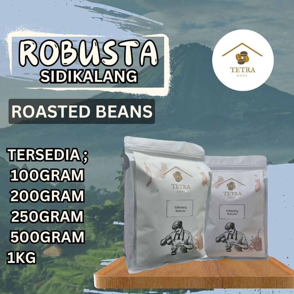 

TetraKopi Kopi Robusta Sidikalang Roasted Beans - 100gr