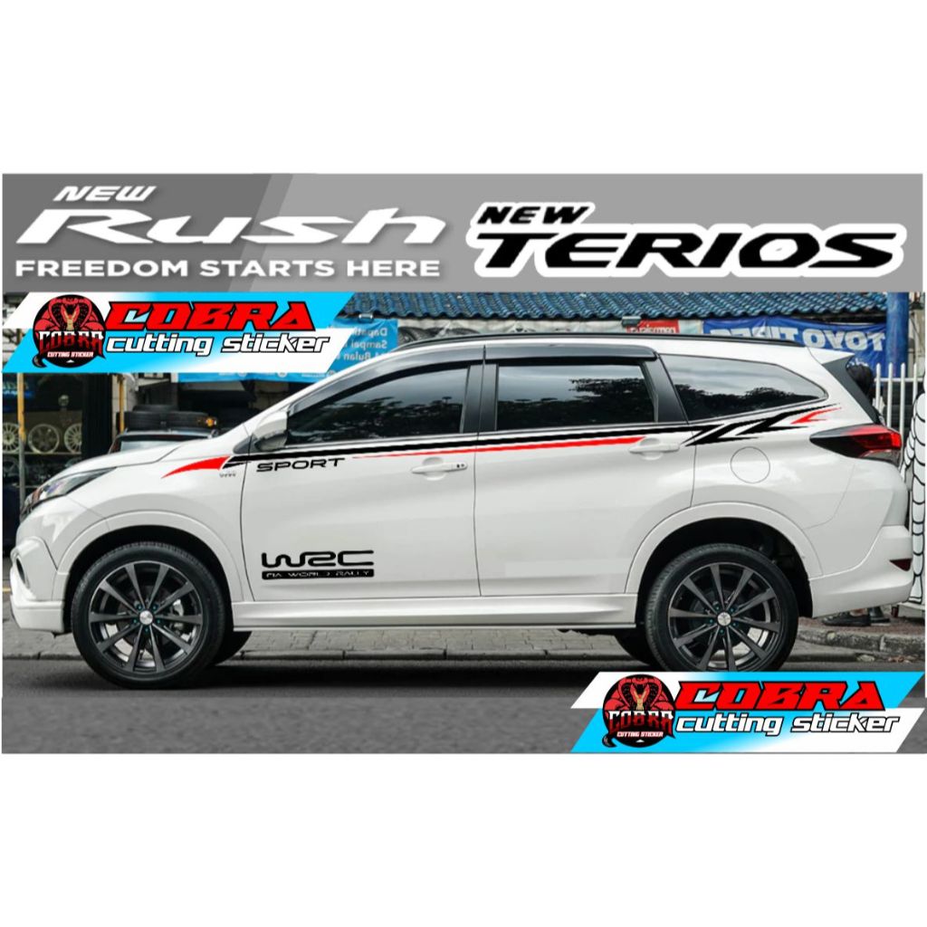 STICKER STIKER MOBIL TERIOS RUSH CUTTING STICKER LIST BODY SAMPING MOBIL ALL NEW RUSH TERIOS