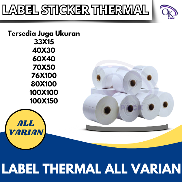 

LABEL STICKER THERMAL & CONTINOUS BERBAGAI UKURAN/KERTAS CETAK RESI