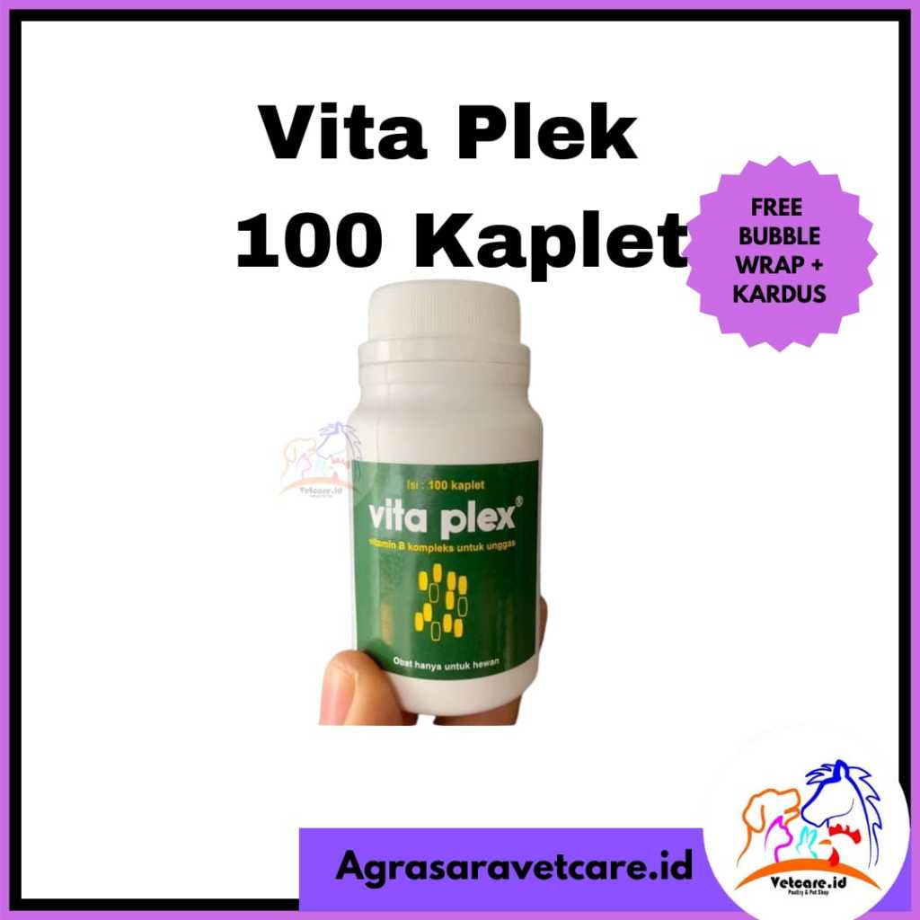 VITA PLEX 100 KAPLET Medion - VITAMIN B KOMPLEKS AYAM UNGGAS