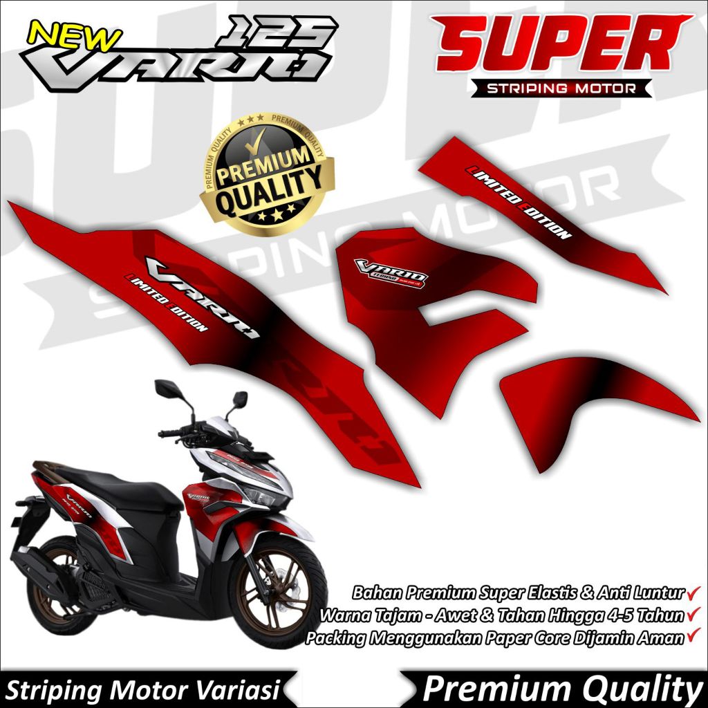 Stiker Vario 125 New 2023 Anti Luntur keren Striping Vario 125 New 2023 Striping Honda Vario 125 New