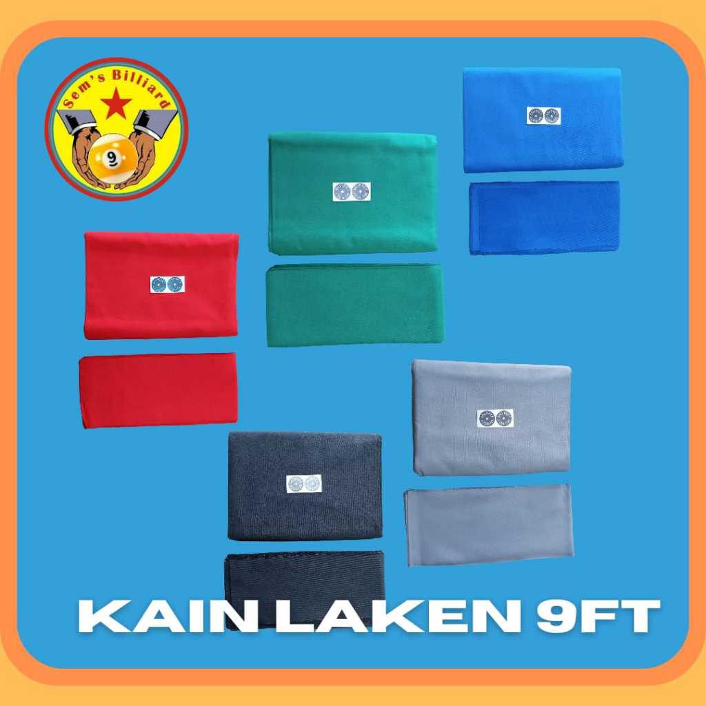 Kain Laken 9 ft Meja Billiard - Kain billiard