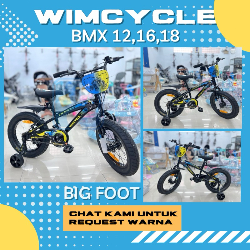 SEPEDA BMX ANAK LAKI LAKI COWOK 16 20 WIMCYCLE BIGFOOT [ PROMO LAMONGAN ]