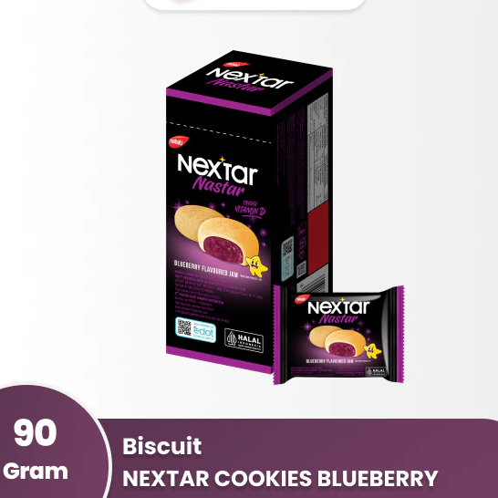 

Nextar Cookies Blueberry 90g - Makana Ringan Biskuit - Toserba Gadjah - Ekonomis XJ 23