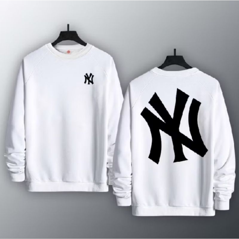 Crewneck New NEW YORK Distro Unisex Black White PREMIUM QUALITY