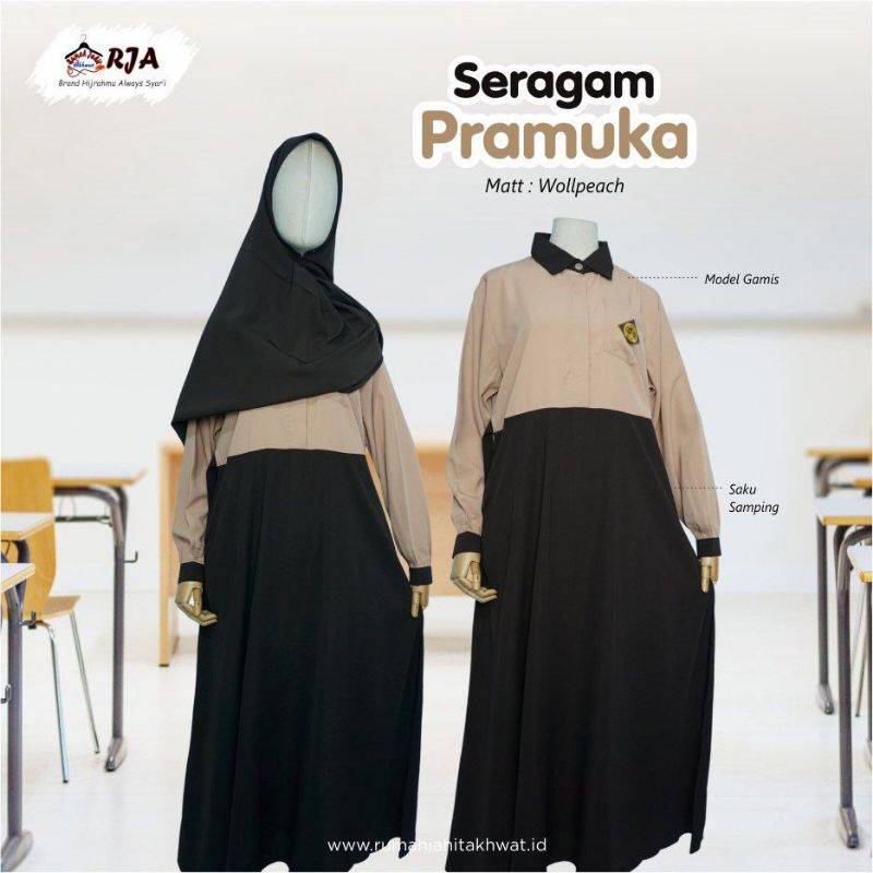 Seragam pramuka bahan wolfis premium