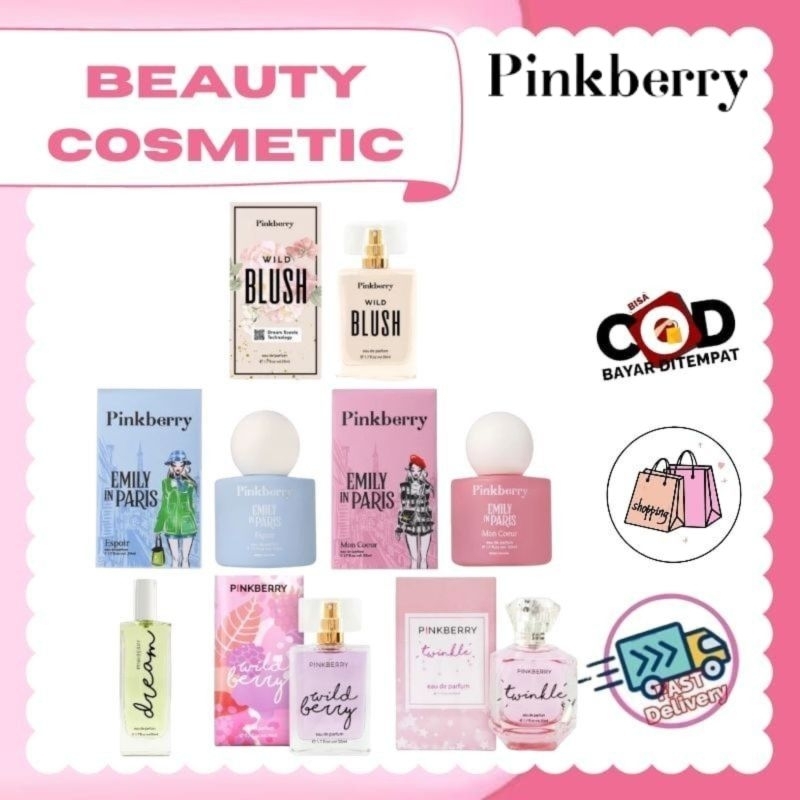 Pinkberry EDP Dream 50ml - Twinkle 50ml - Wild Berry 50ml - Eau De Toilette