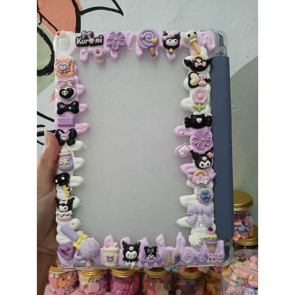 DIY TAB CASE DECO CREAM CUSTOM