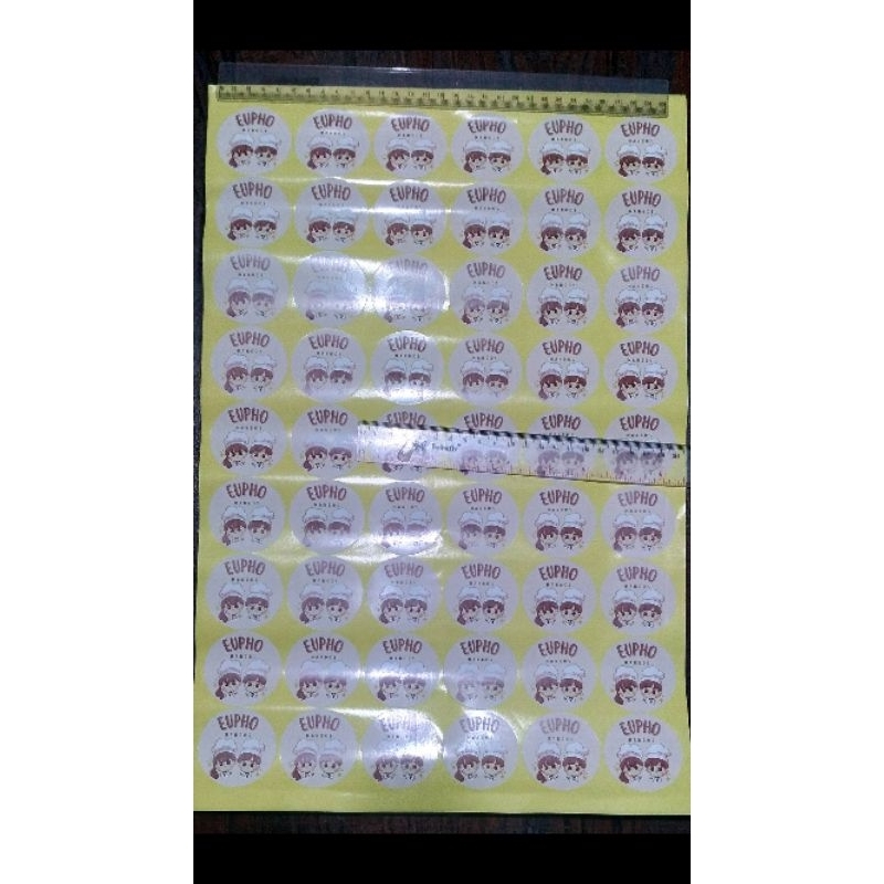 

Satu Paket Sticker Bulat Cutting 5 cm. Cutting Sticker Label, Tinggal Tempel.