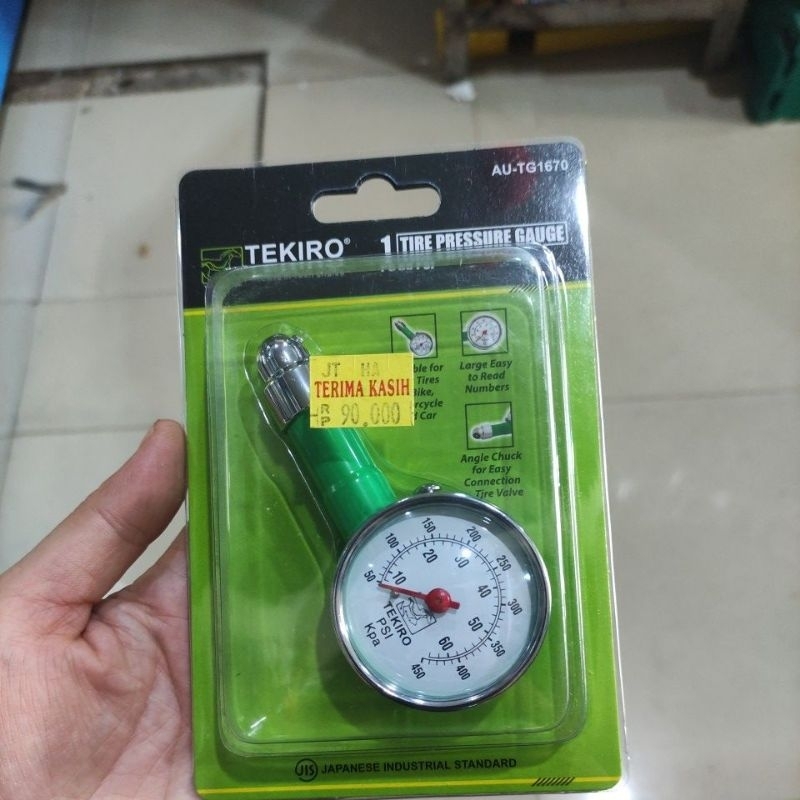 pengukur tekanan angin ban 60PSI tekiro / pengukur tekanan angin ban tekiro 60 PSI / tire pressure g