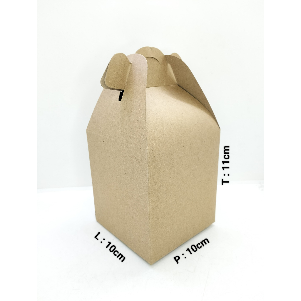 

10 PCS BOX SOUVENIR KRAFT 10X10X11 APJ