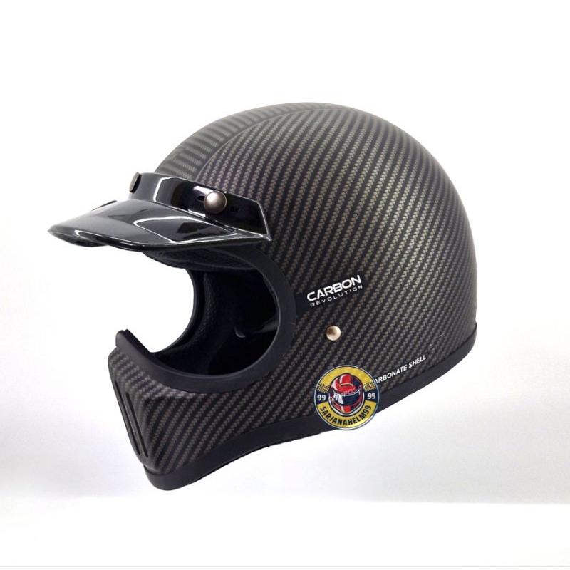 helm js carbon cakil retro dewasa