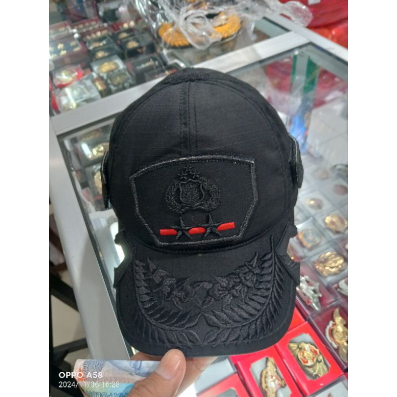 Topi Lapangan Polri Pati/Topi Tactical Kapolda