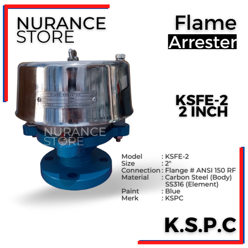 END OF LINE FLAME ARRESTER - KSFE SIZE 2 INCH