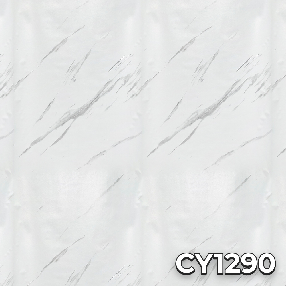 Wallpaper Sticker Dinding Motif Marmer Putih Cy1290 Gh179 Ukuran 45cm x 10m karakter Embos Polos mar