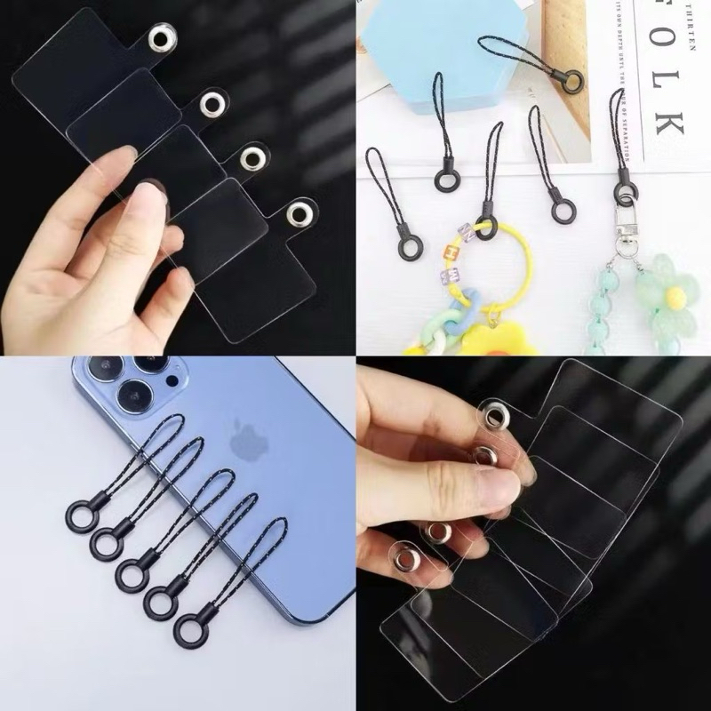 

MIKA SOFT LANYARD (Lentur) Cantolan Bening Gantungan Casing Case HP Phone Chain Konektor Klip Universal Kartu Kecil Tali Ponsel
