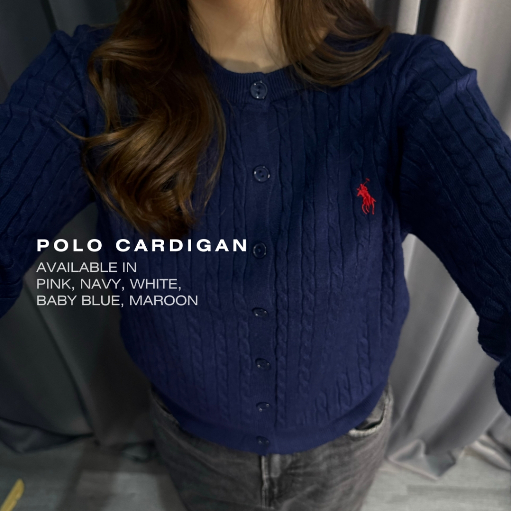 OMS | POLO RALPH LAUREN - Cardigan Kepang Lengan Panjang Wanita Fashion China (no tag)