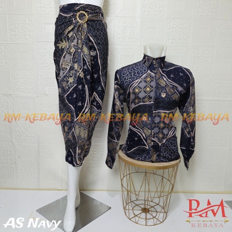 KEMEJA BATIK LENGAN PANJANG COUPLE ROK LILIT / ROK LILIT / ROK DAN KEMEJA BATIK COUPLE / ROK BATIK K
