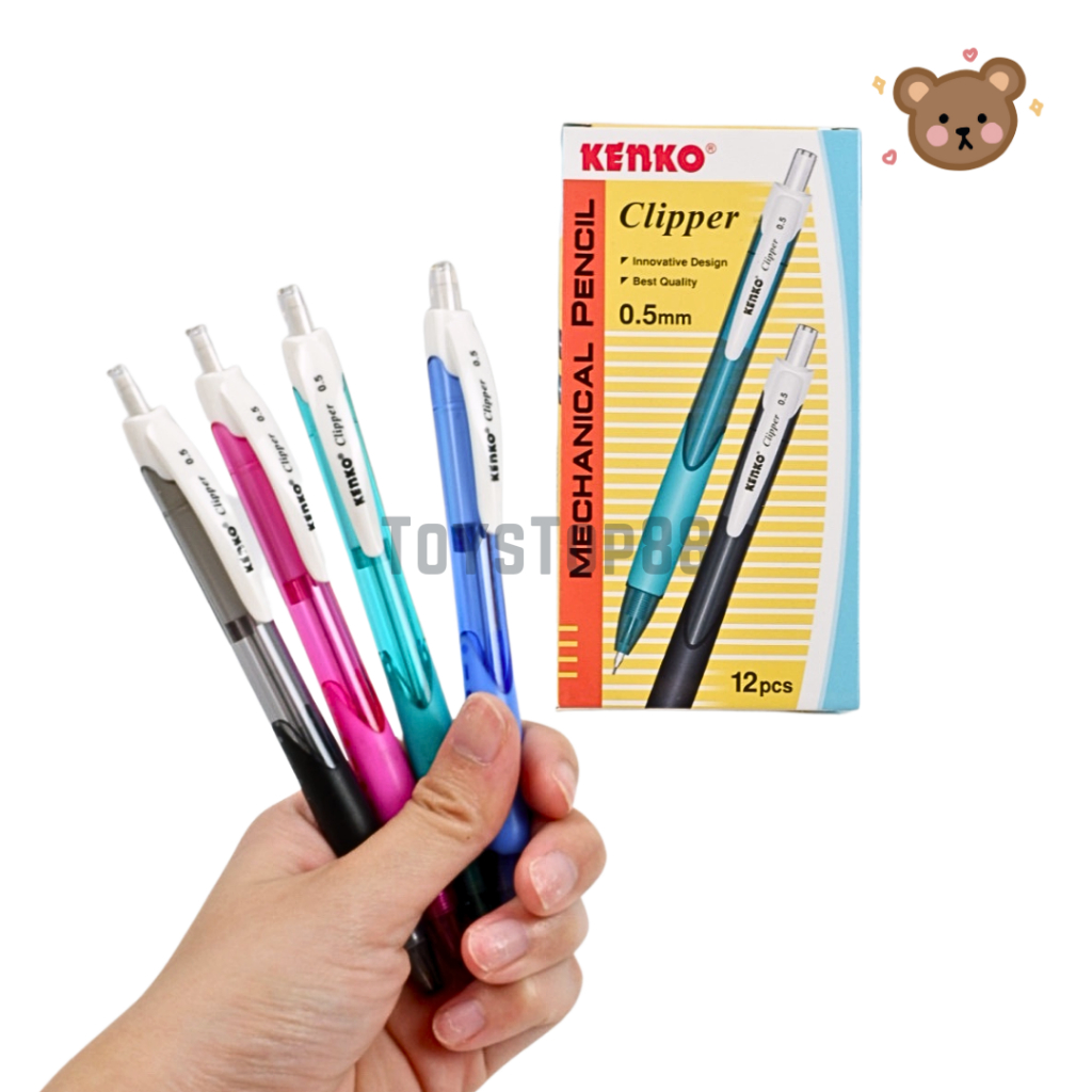 

Kenko Mechanical Pencil MP-Clipper / Pensil Mekanik / Pensil Cetek Warna Warni 0.5 mm [PER PCS]