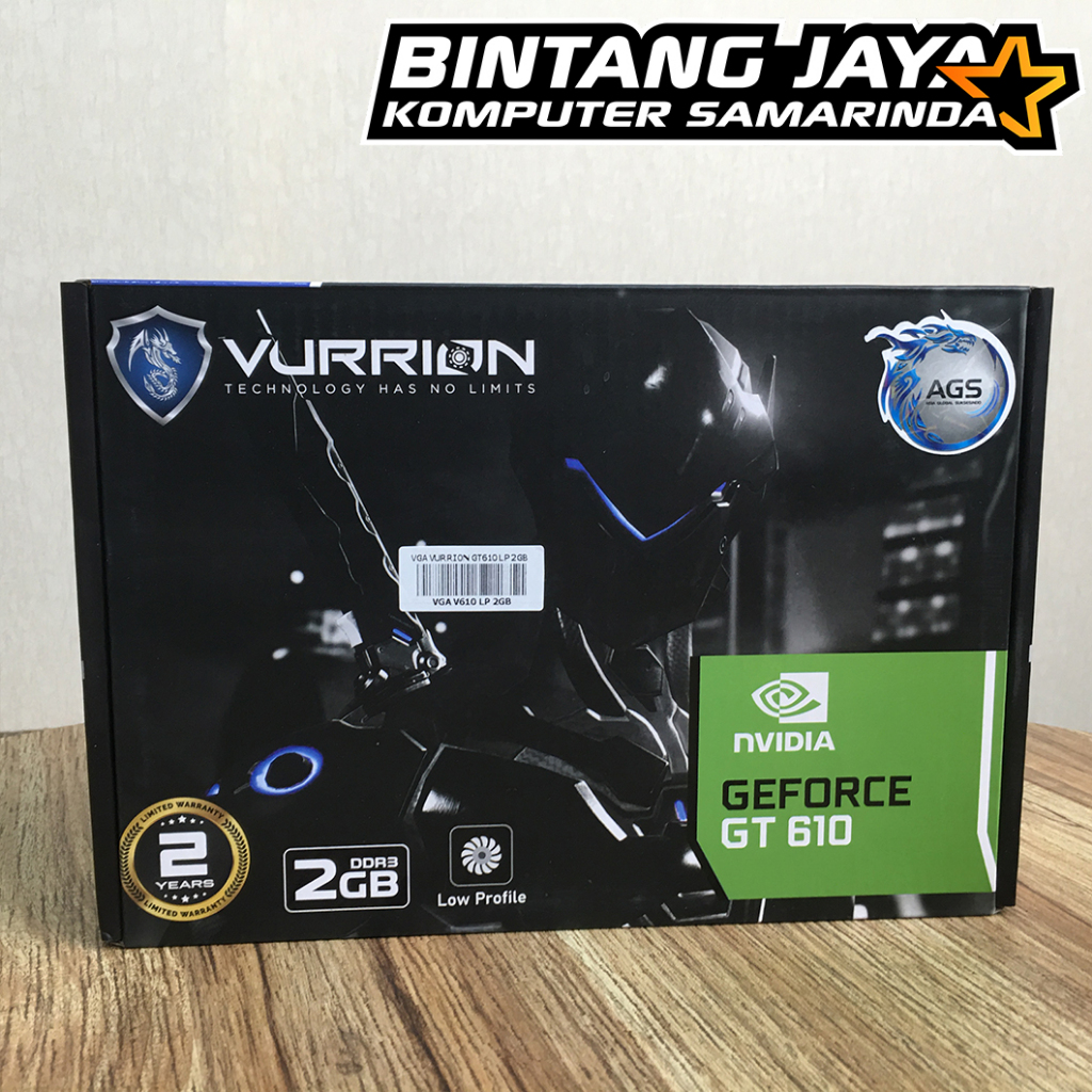 VGA Vurrion GT 610 2GB DDR3 Low Profile DVI + HDMI + VGA