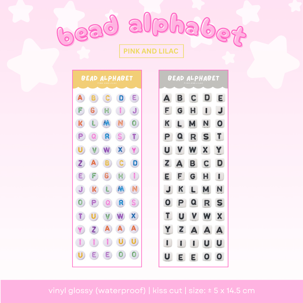 

Sticker Sheet Beads / Manik-manik Alphabet