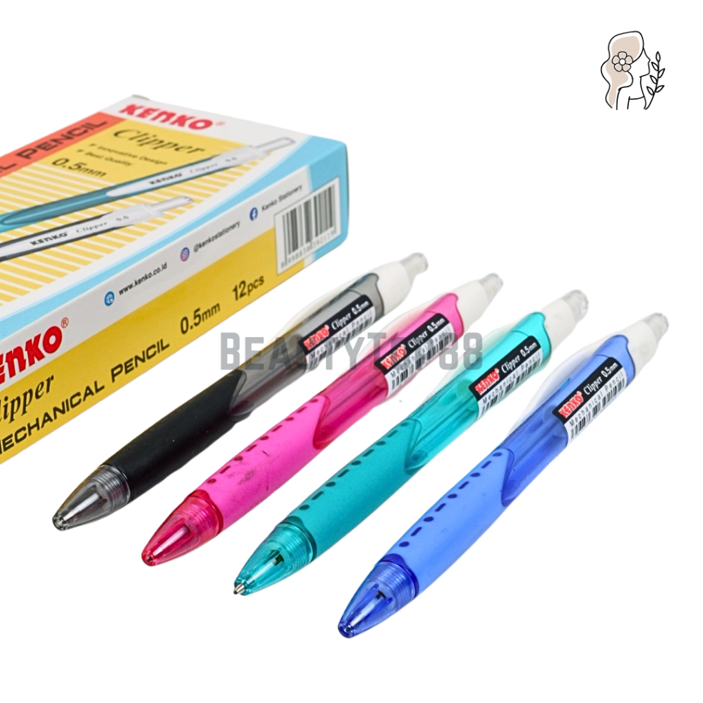 

Kenko Mechanical Pencil MP-Clipper / Pensil Mekanik Clipper / Pensil Cetek Warna Warni 0.5 mm [PER PCS]