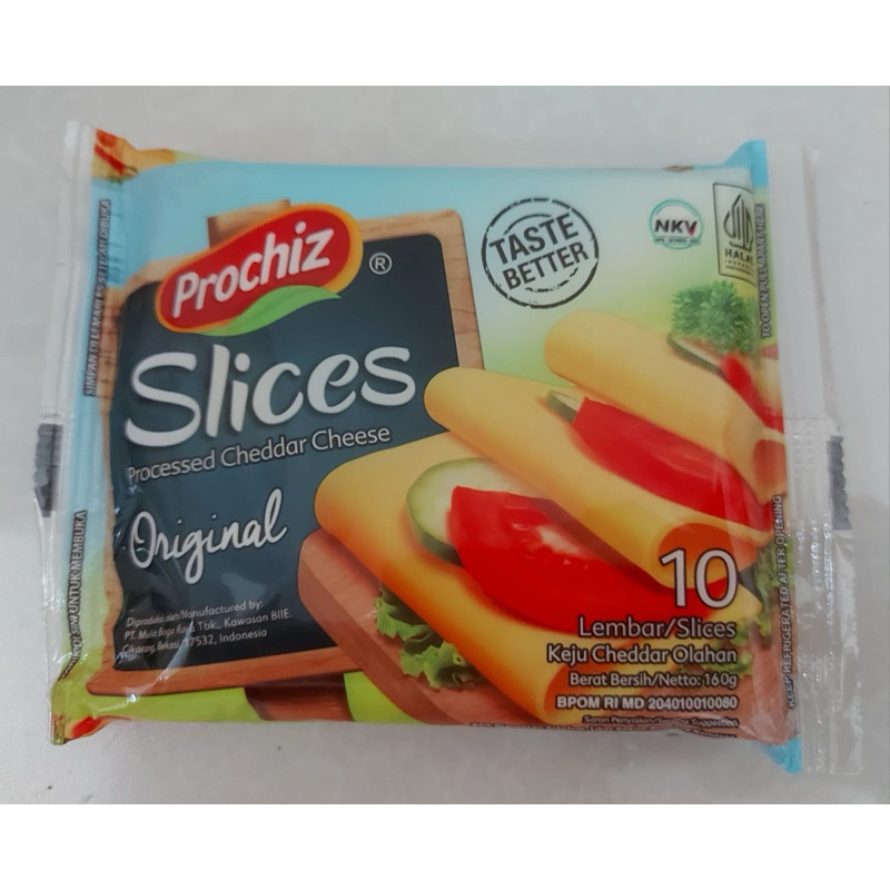 

Keju Prochiz Cheddar Slice 10 lembar