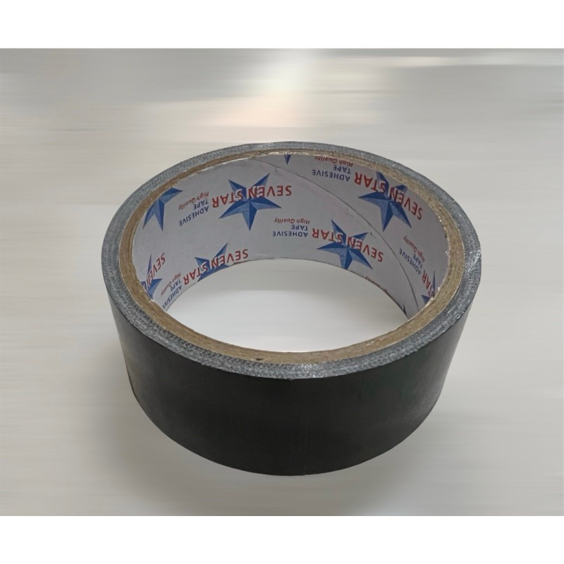 

Lakban Cloth tape 36 x 8m / lakban kain 36mm warna Hitam merk Seven Star Lakban jilid fotocopy / Lakban jilid fotocopy