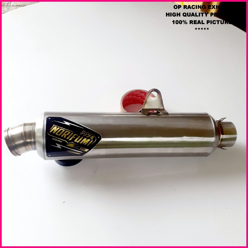 Knalpot NORIFUMI racing / Tabung Silencer Panjang 40 cm / Silencer Knalpot Motor R15 CBR Gsx-R R25