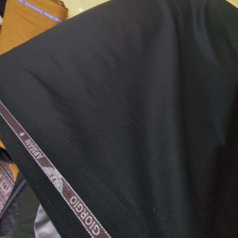 KODE E94J kain hitam premium Giorgio Armani bahan celana baju jas blazer formal safari