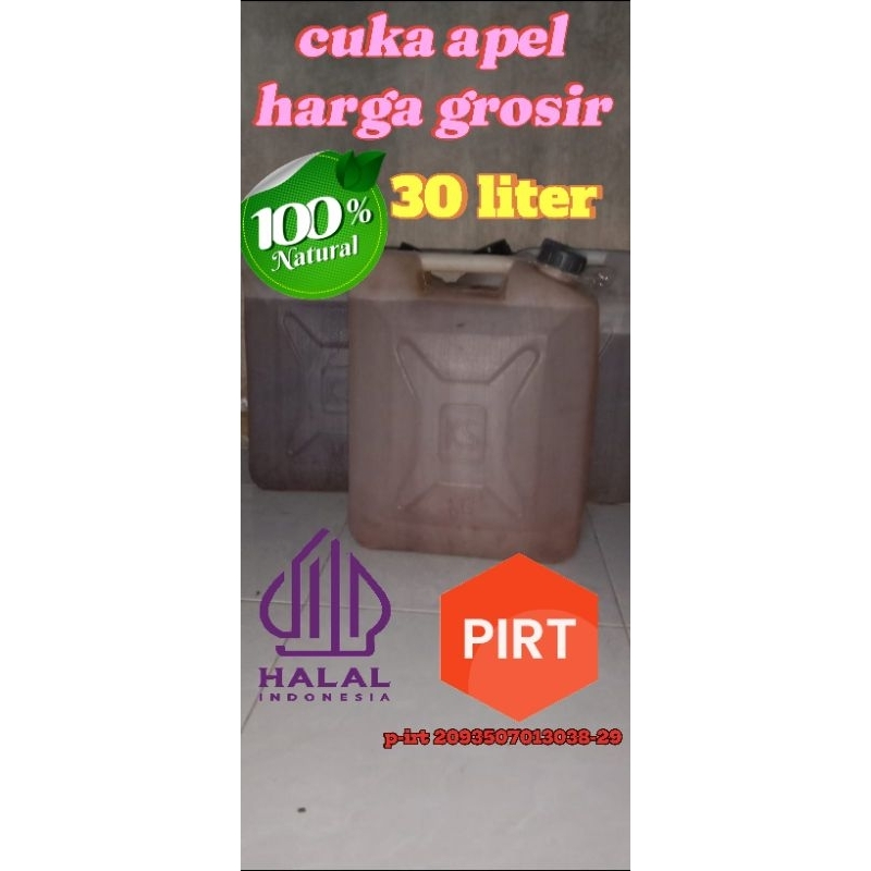 

cuka apel grosir 30 Liter / cuka apel organik / cuka apel vinegar / white mother /cuka apel premium