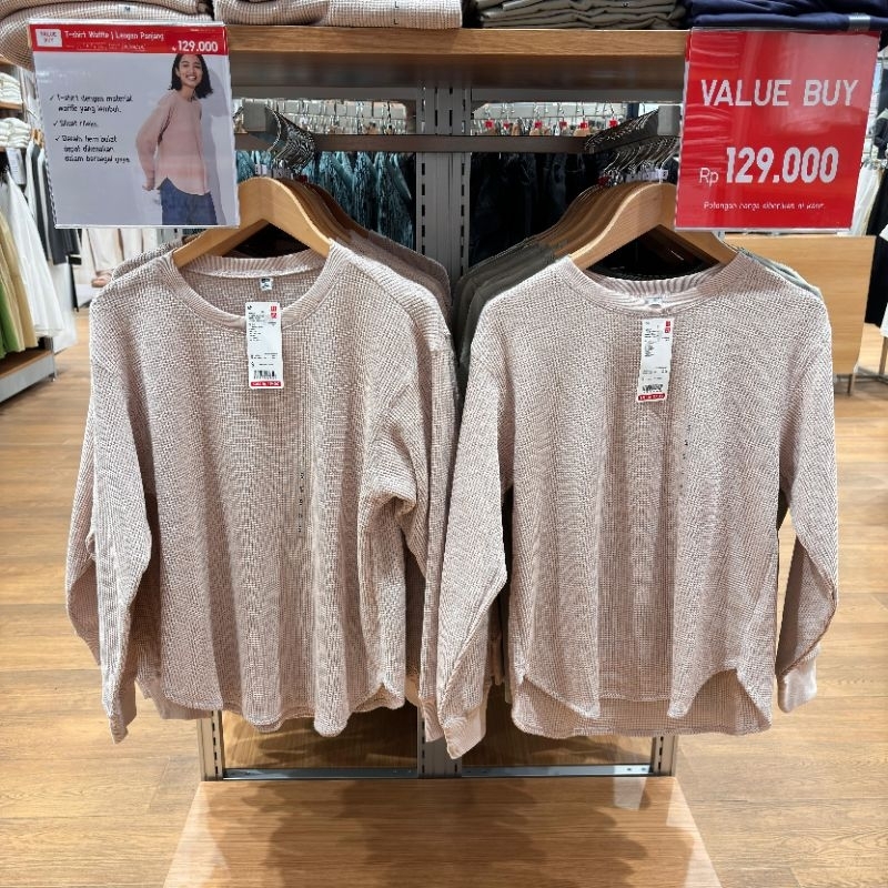 Tshirt waffle uniqlo