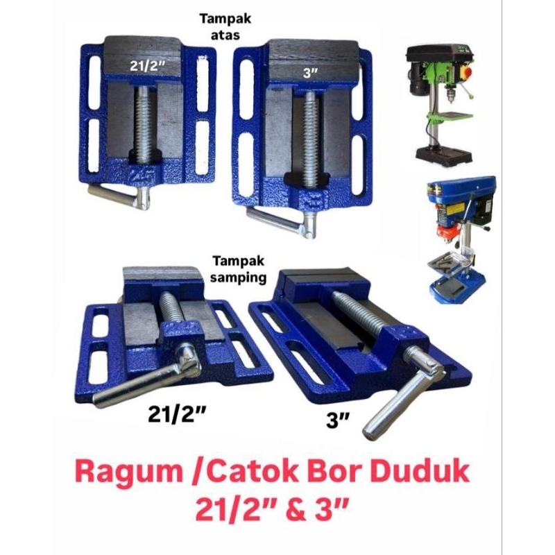 Catok Ragum bor duduk 13mm 16mm