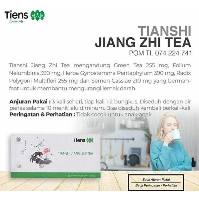 

Pelangsing Badan Tiens Jiang Zhi Tea Teh Pelangsing Detox Diet Detoks Tianshi Terbaik Dunia Original