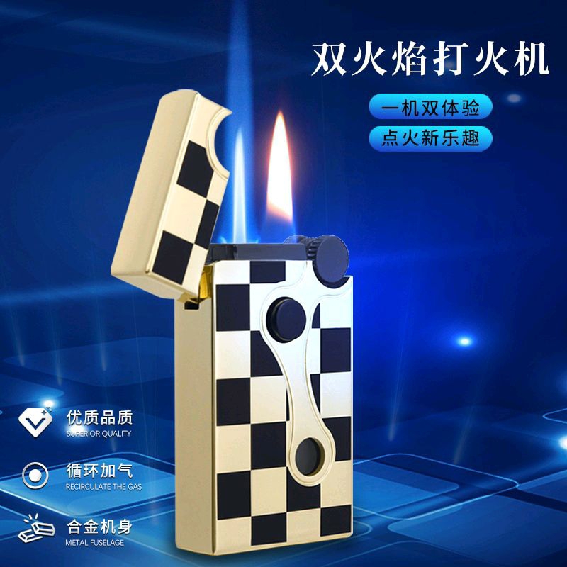 Promo!! Mancis Korek Api Dual Api Jobon 360 Jet Torch Plus Api Lilin Gas jobon Lighter korek gas bis