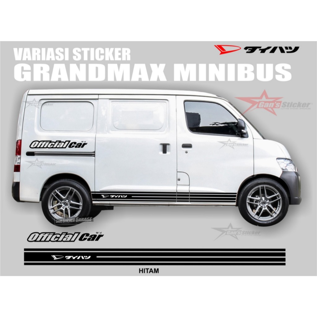 Sticker Daihatsu grandmax aksesoris grandmax minibus