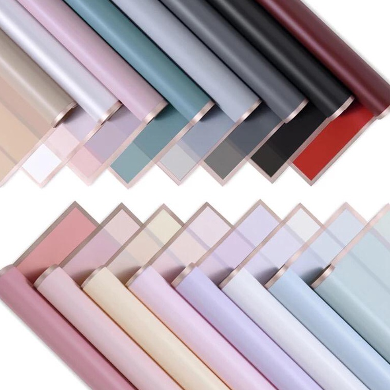 

Serbu Promo 2 lembar Money bouquet wrapping varian list gold emas Cellophane Florist