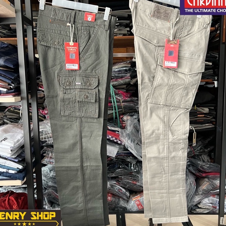 Celana Cargo Cardinal Panjang SLIMFIT ginal