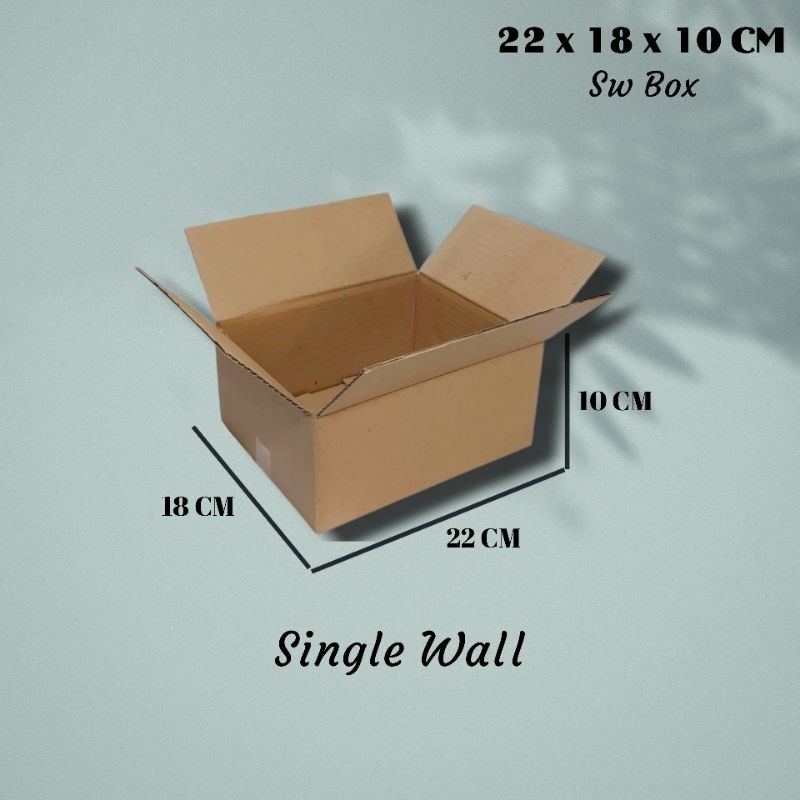 

Kardus Ukuran 22x18x10 CM Box untuk packing ST