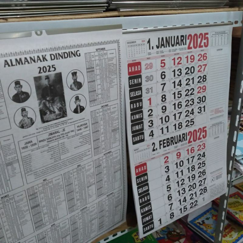 

KALENDER ALMANAK UKURAN TANGGUNG 2 BULANAN 6 LEMBAR