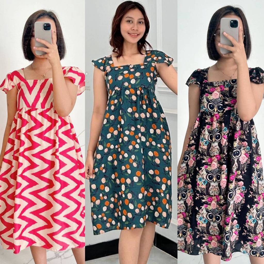 New Motif Daster Talita Motif Rayon Viral Busui Daster Kekinian Terbaru Dress Wanita Kekinian Dress 