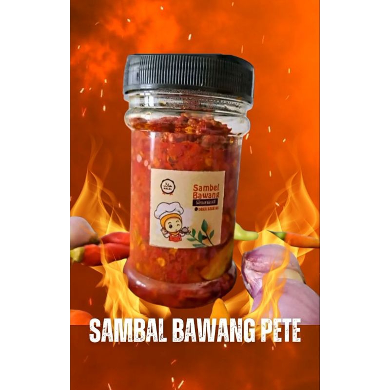 

Sambal Bawang Pete | Sambal Pedas | Kemasa Botol 150gr