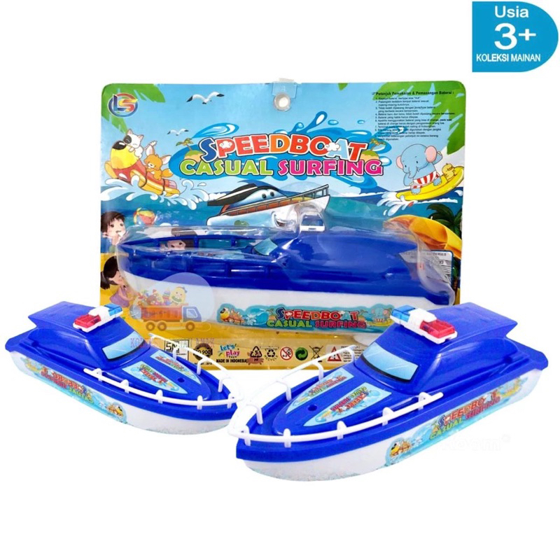 Mainan Anak Perahu Air Laut Kapal Pesiar Speed Boat Casual Surfing / Mainan Kapal Boat
