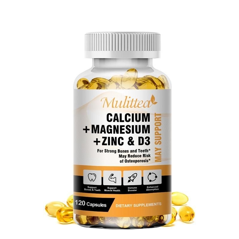 mulittea calcium + magnesium + zinc dan D3 isi 120 capsule