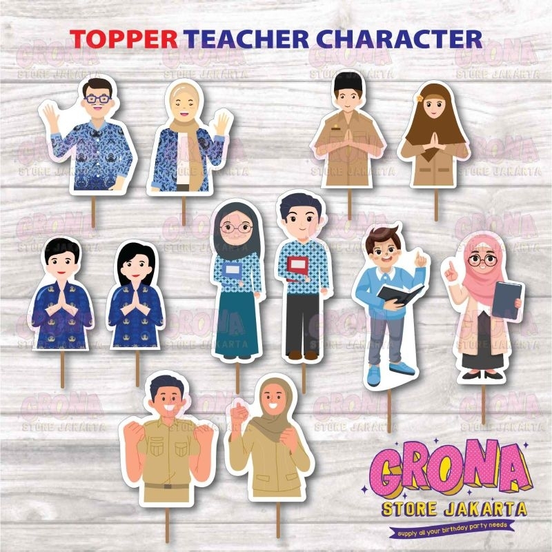 Topper Guru / Topper Hari Guru Untuk Buket